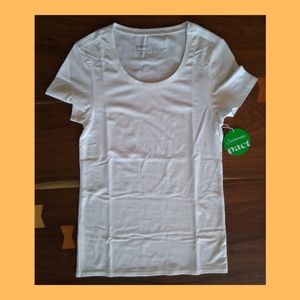 PACT Brand Stretch Fit Organic Cotton Tee - White